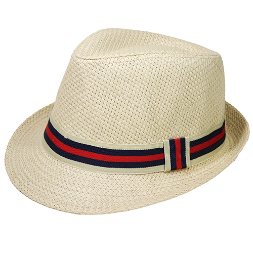 Fedora Hat. Stylish New Look, Unisex with Color Stripes